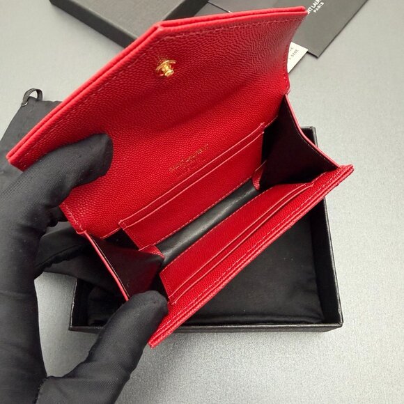 YSL Monogram small envelope wallet. - Picture 3 of 9
